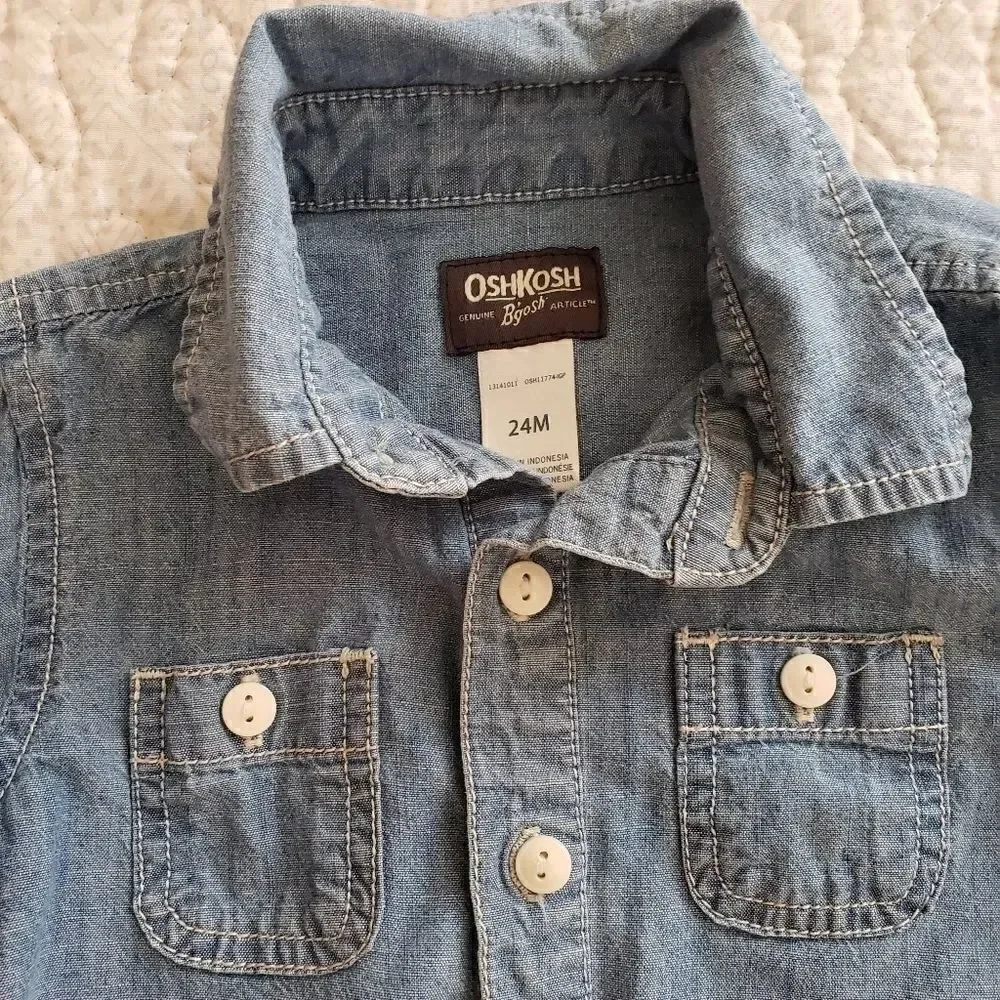 Oshkosh dress shirt bodysuits